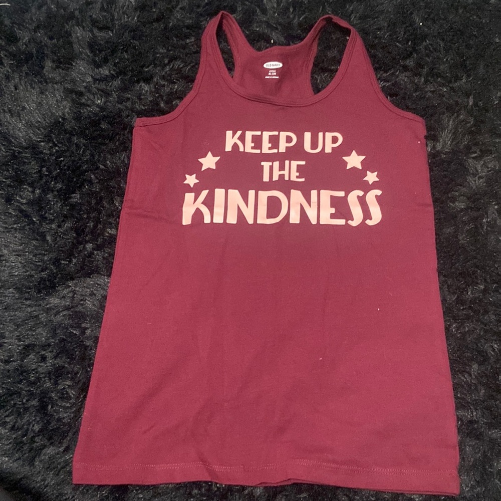 Burgundy Old Navy tank top